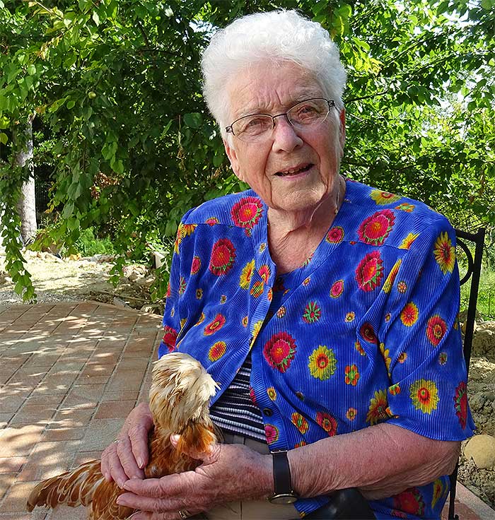 Mother enjoying retirement